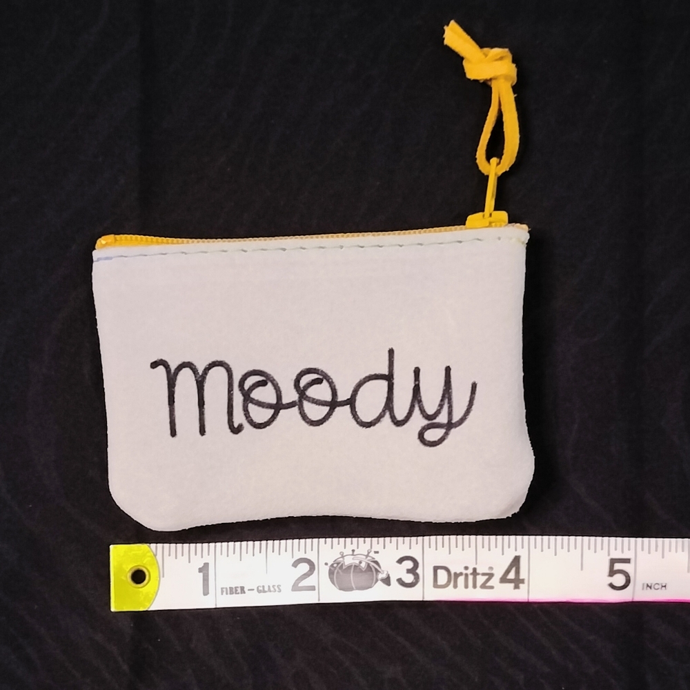 "Moody" Handmade Genuine Leather Coin / Stash Pouch 4 in